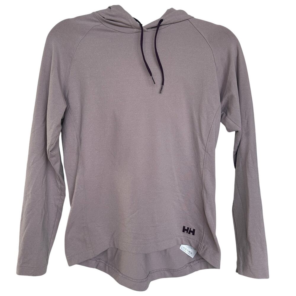 Helly Hansen Womens Mauve Purple Verglas Hoodie Lightweight Pullover XS